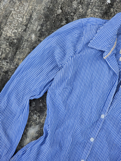 Women's Hollister Blue Striped Button Down (S)