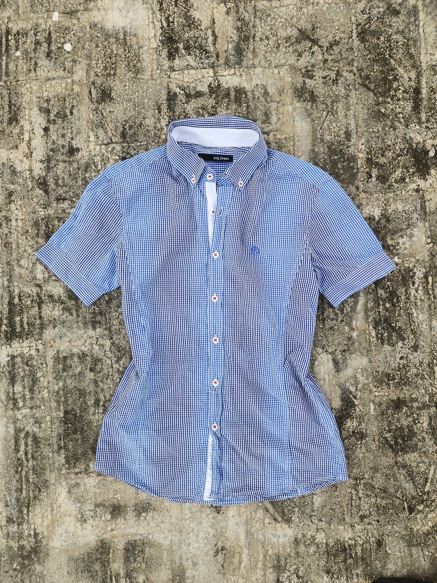 Short Sleeves gxg jeans Women's Y2K Button down (M)
