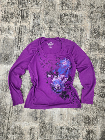 Faded Glory Purple Y2K women's top (M)