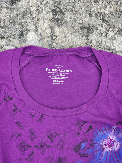 Faded Glory Purple Y2K women's top (M)