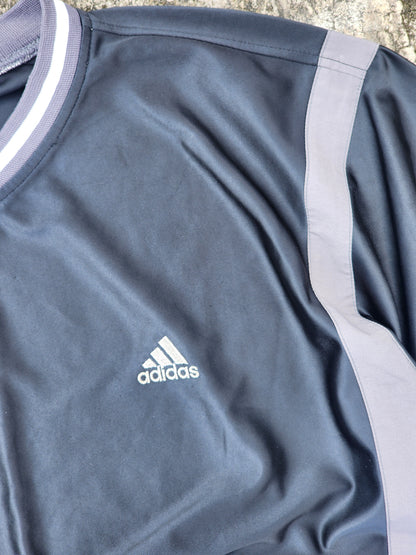 Vintage 90's Adidas Black Oversized and Boxy Fit Jersey (XL)