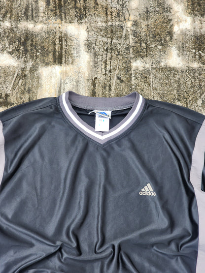 Vintage 90's Adidas Black Oversized and Boxy Fit Jersey (XL)