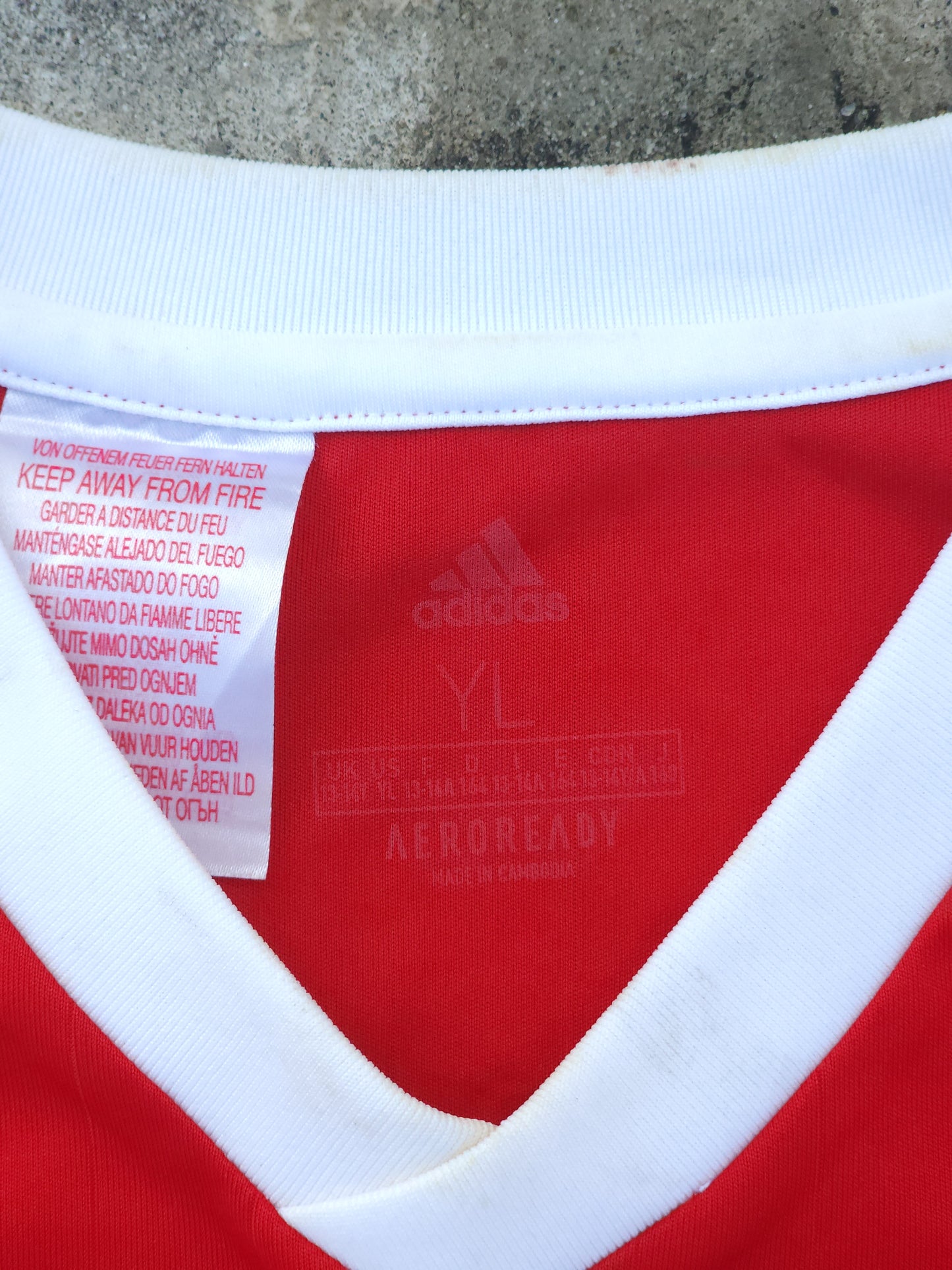 Vintage Adidas Red Aeroready Jersey (S)