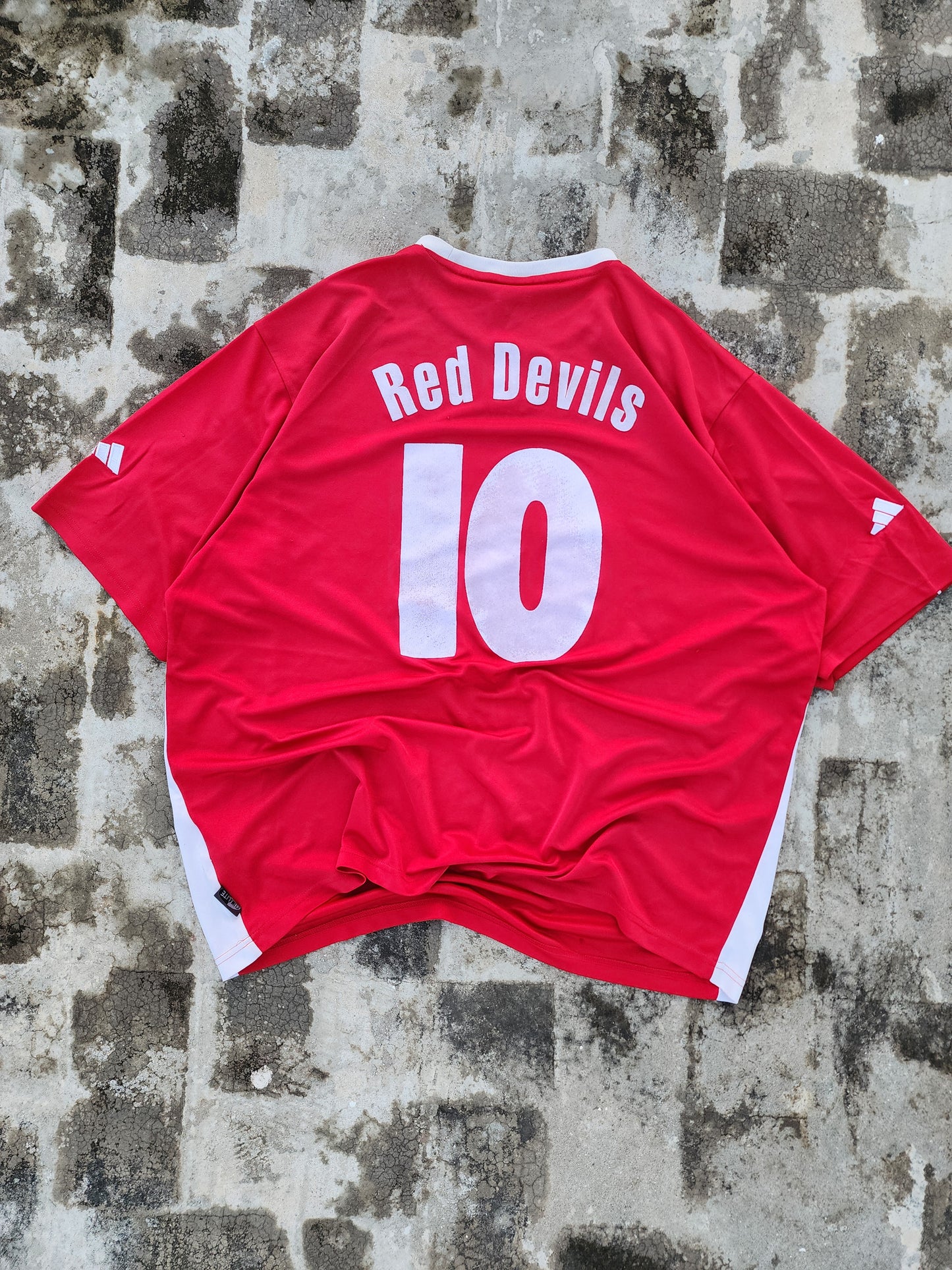 Red Devils ( Manchester United ) RWE Adidas Soccer Jersey Oversized - Boxy Fit (L)