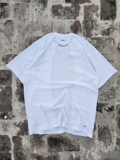 Adidas White - Golden logo Climalite Jersey (M)