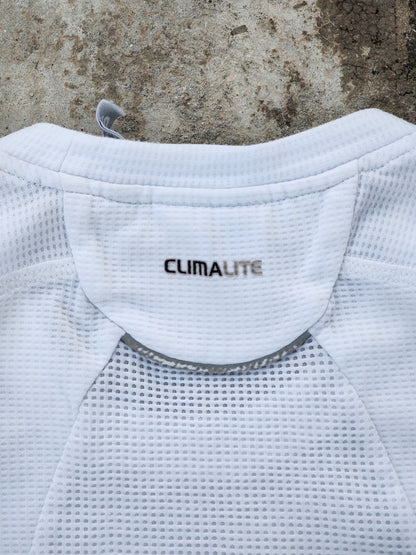 Adidas White - Golden logo Climalite Jersey (M)