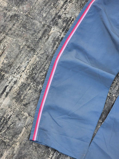 Vintage Nike Grey - Pink Striped Trackpants (S)