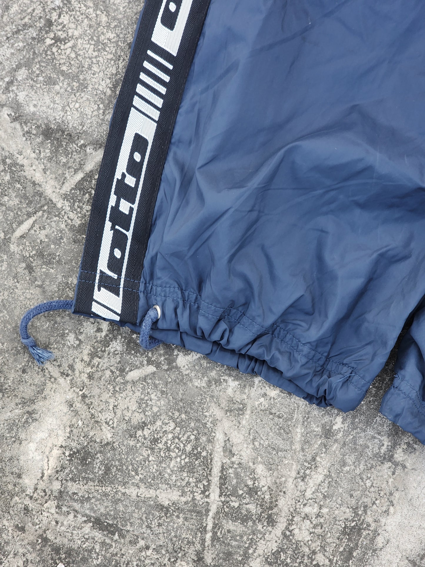 Vintage Lotto Blue Logo Stripes Baggy Trackpants (M/L)