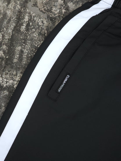 Adidas Black - White Stripes Baggy Trackpants (S/M)