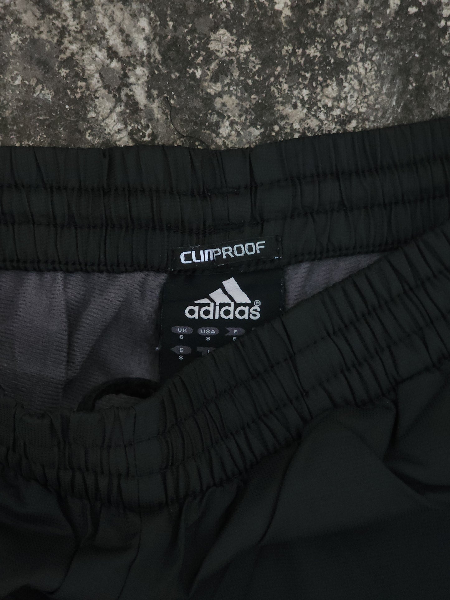 Adidas Black - White Stripes Baggy Trackpants (S/M)
