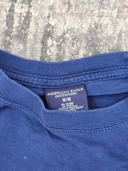 Vintage American Eagle Blue Full Sleeves Tee (L)