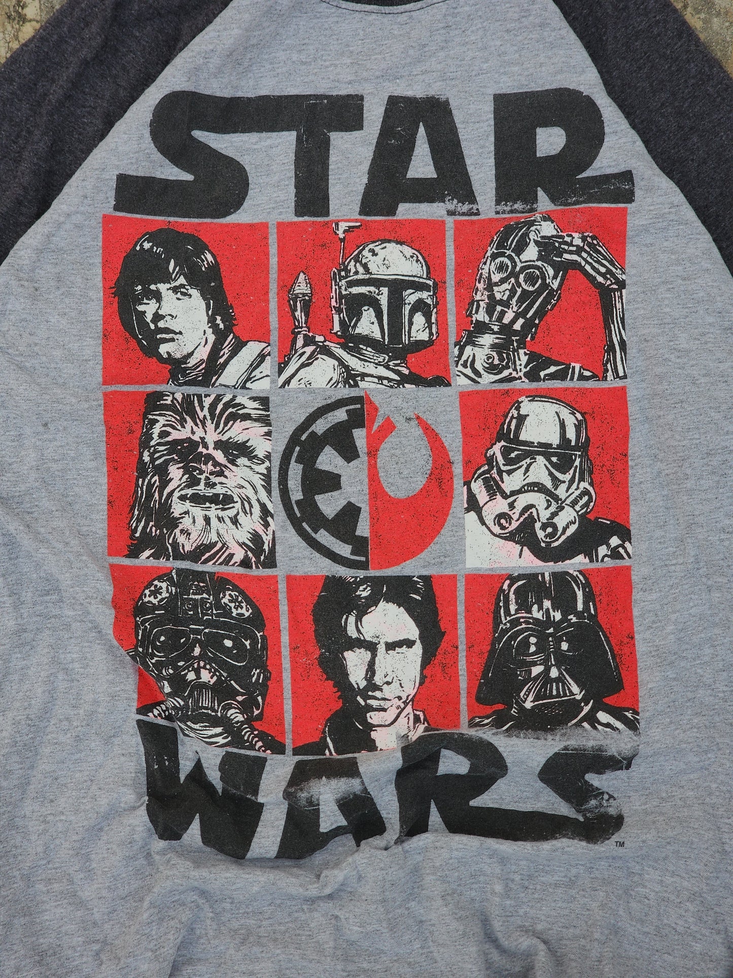 Vintage Star Wars Raglan Full Sleeves Tee (M)