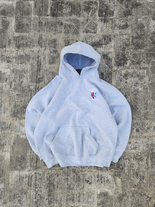 Uneek Classic ST Peter's Catholic School Guildford Class of 2017 Grey Hoodie Cropped Fit (M)