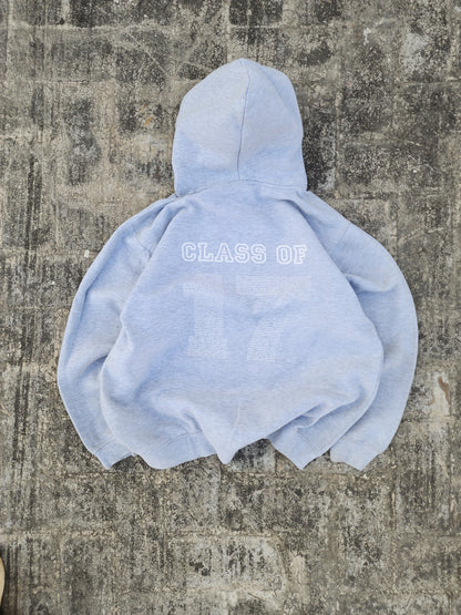 Uneek Classic ST Peter's Catholic School Guildford Class of 2017 Grey Hoodie Cropped Fit (M)