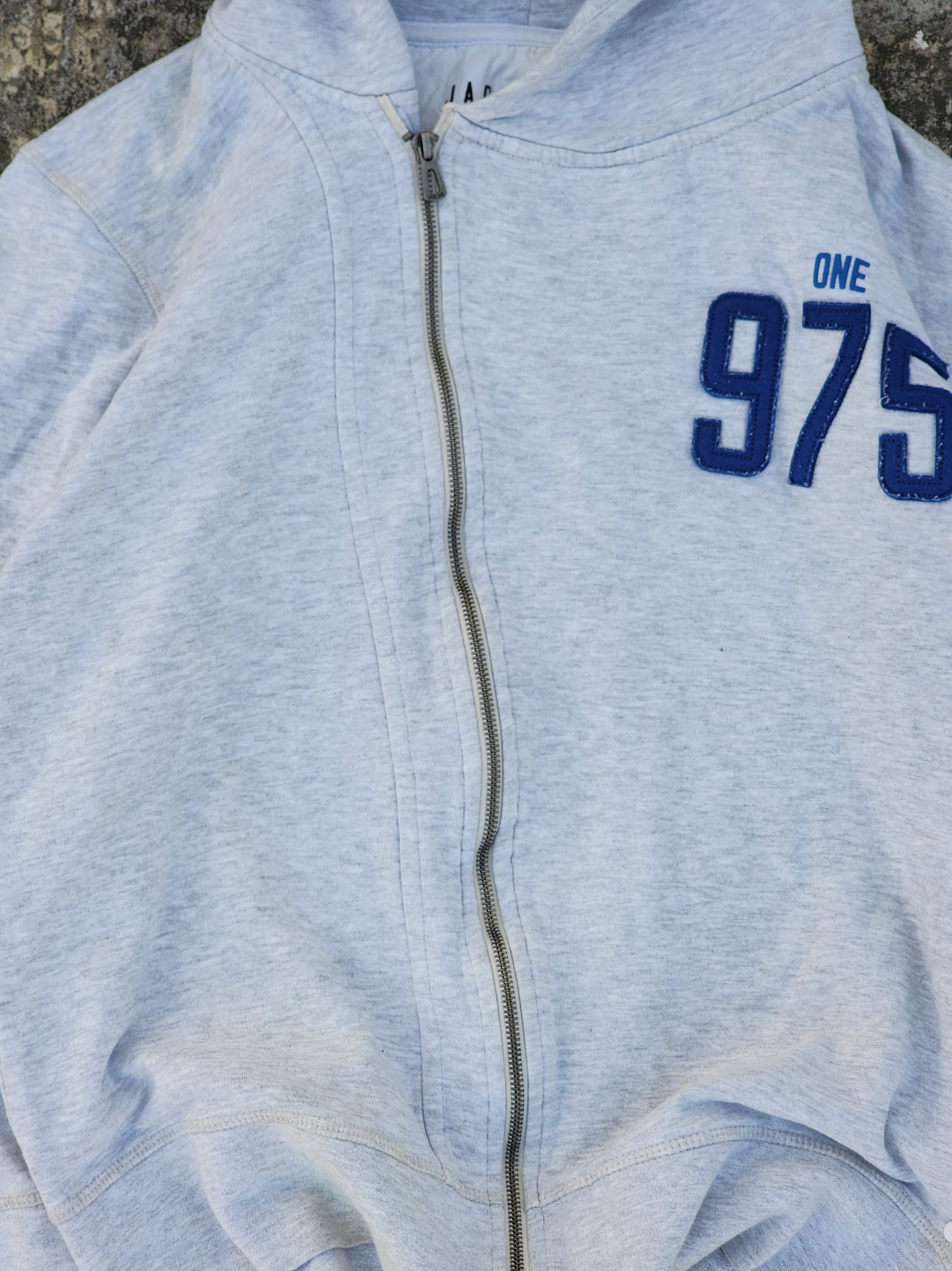 Vintage Jack and Jones One 975 Tilted Zipper Hoodie (Cropped Fit) (S/M)