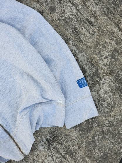 Vintage Jack and Jones One 975 Tilted Zipper Hoodie (Cropped Fit) (S/M)