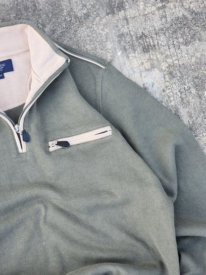 Bosideng Light Green Texturized Quarter Zip (S/M)