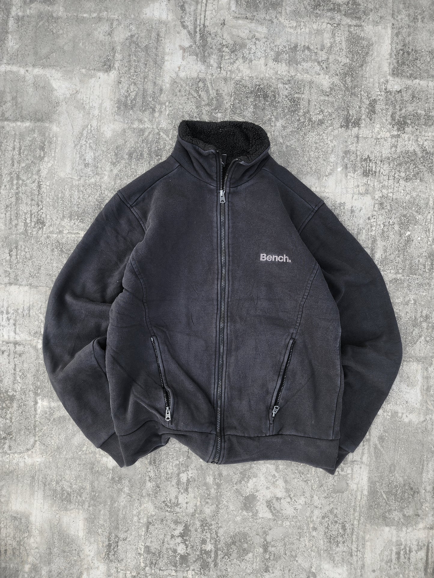 Bench. Black Texturized Suede Jacket (S)