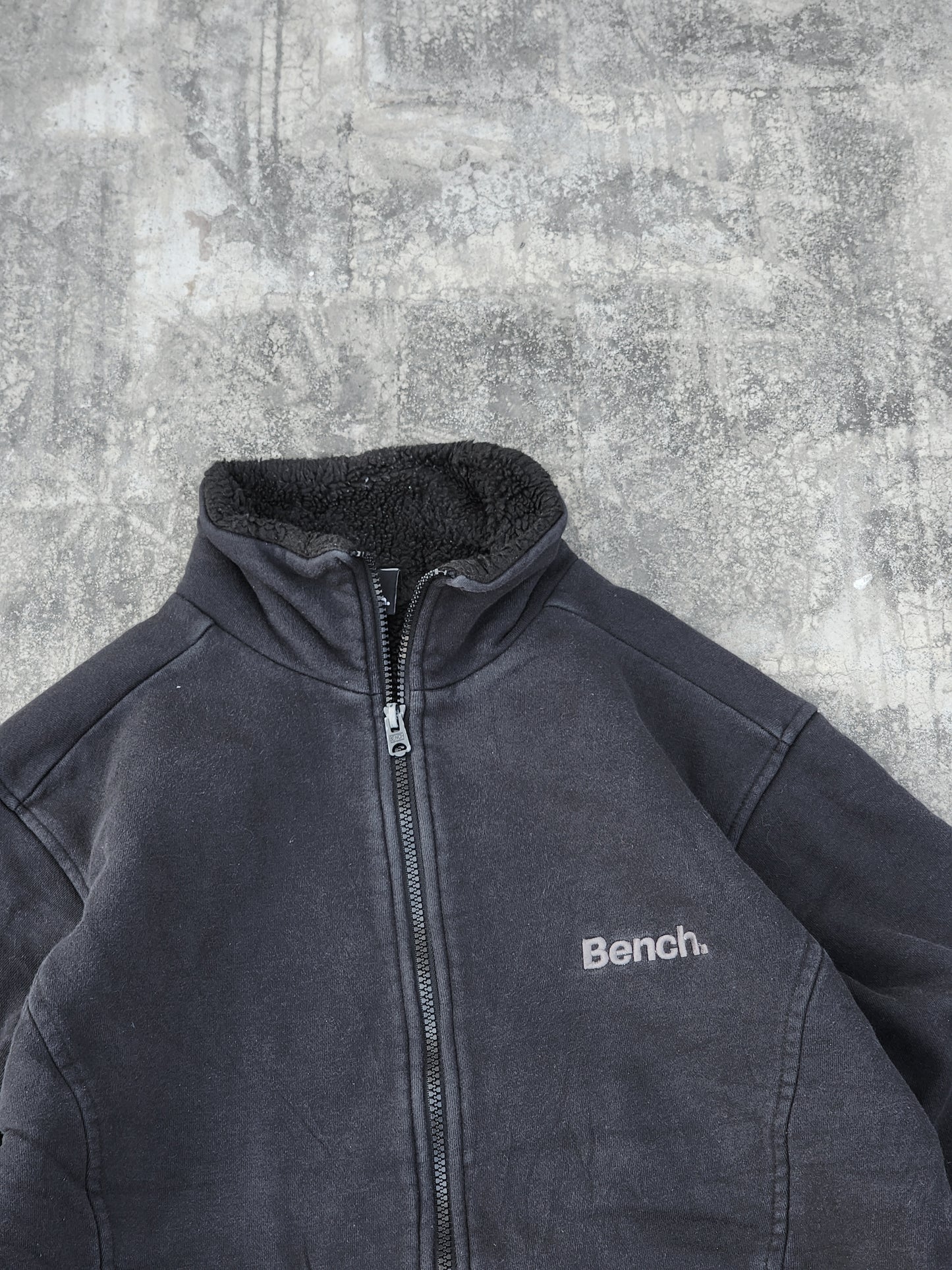 Bench. Black Texturized Suede Jacket (S)