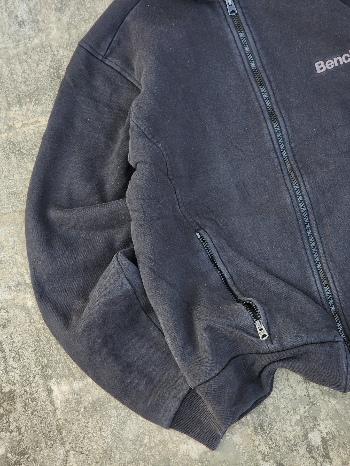 Bench. Black Texturized Suede Jacket (S)