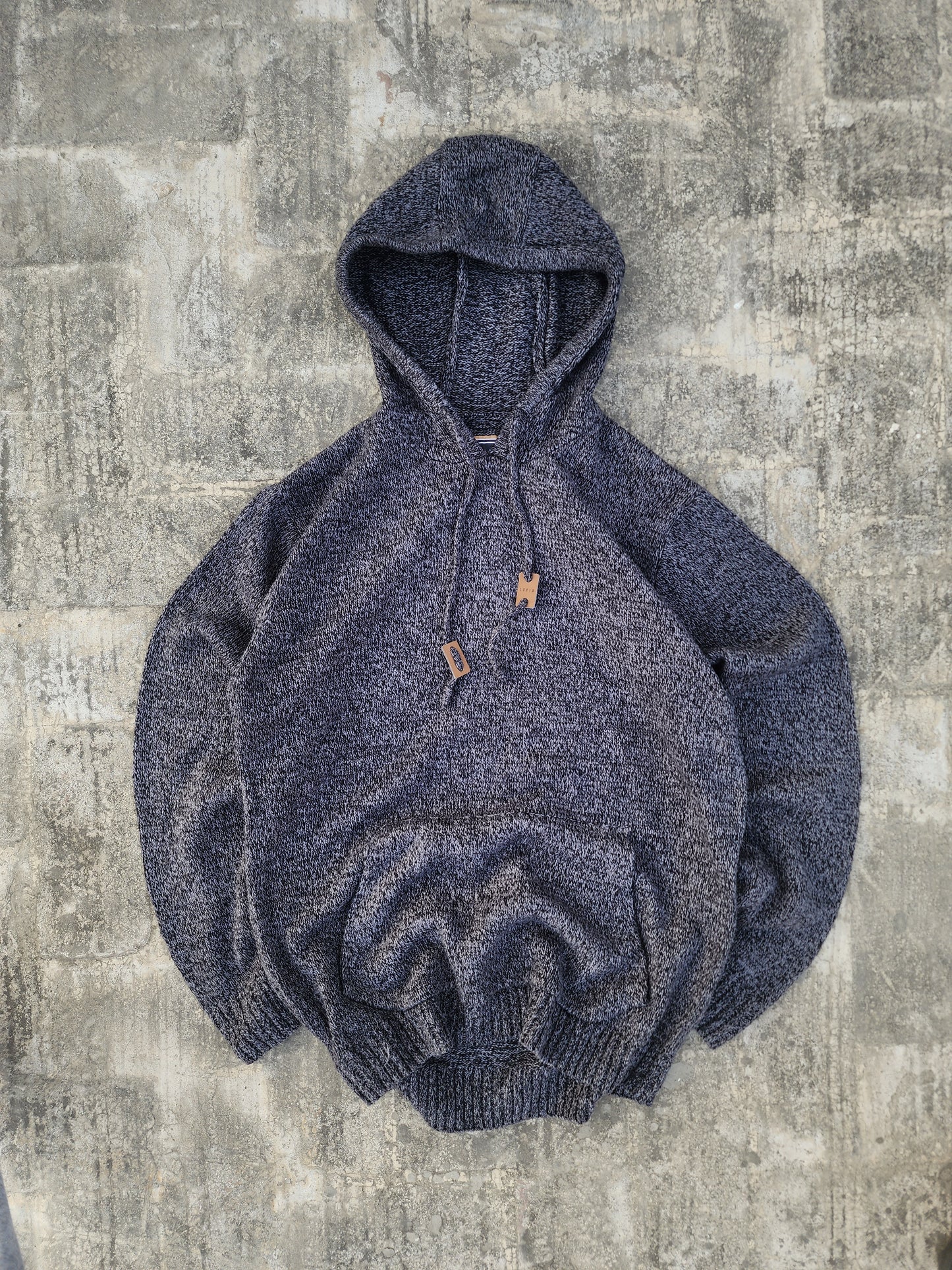 Grey Knitted Lucid Hoodie (M/L)