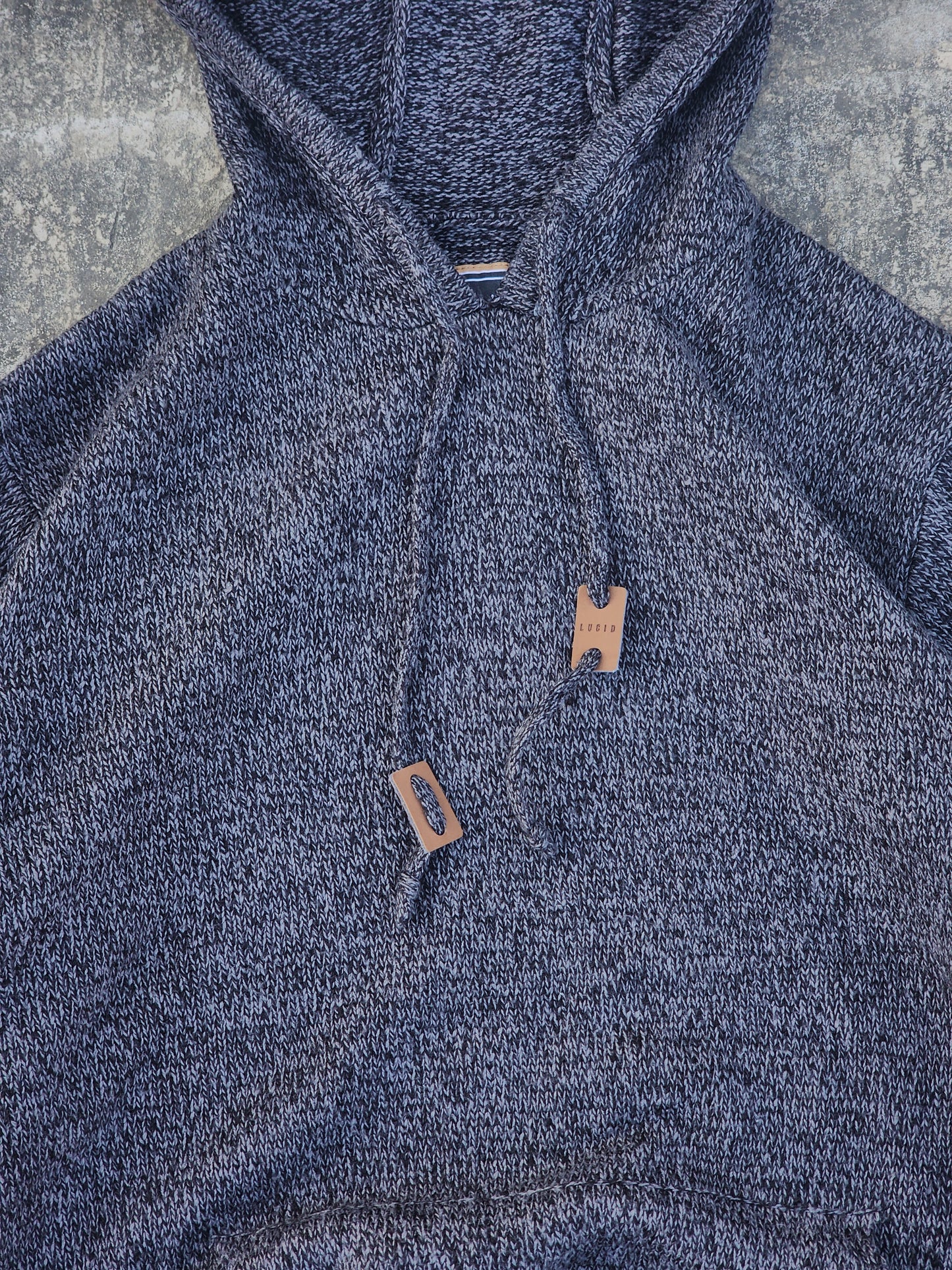 Grey Knitted Lucid Hoodie (M/L)