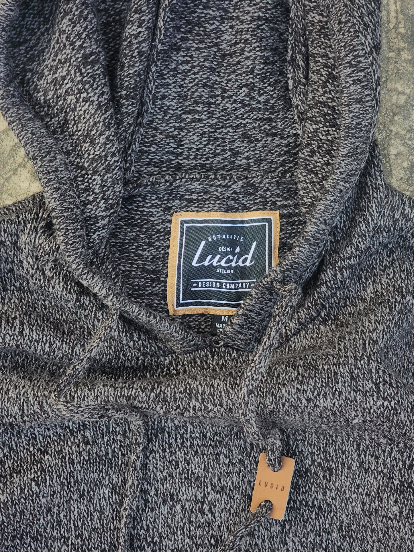 Grey Knitted Lucid Hoodie (M/L)