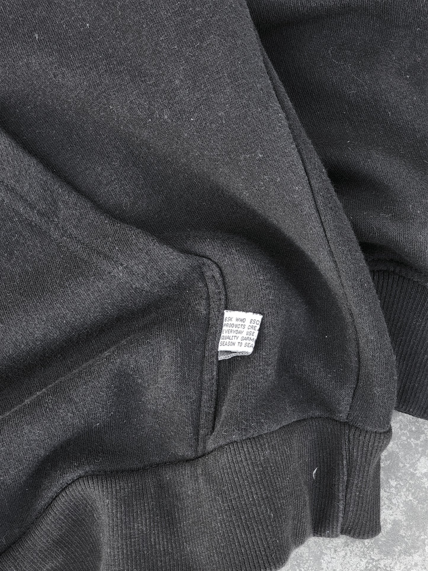 Bershka Plain Black Oversized Hoodie (M)