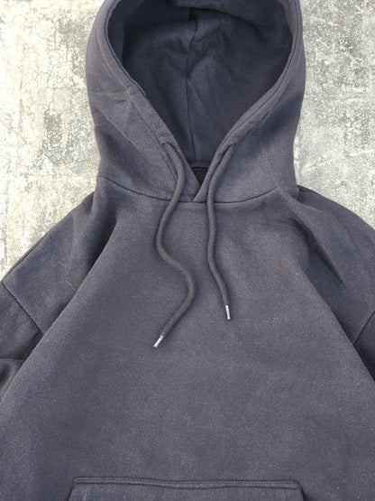 Bershka Plain Black Oversized Hoodie (M)