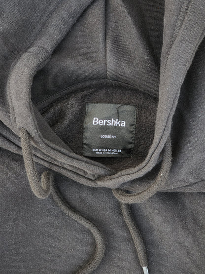 Bershka Plain Black Oversized Hoodie (M)