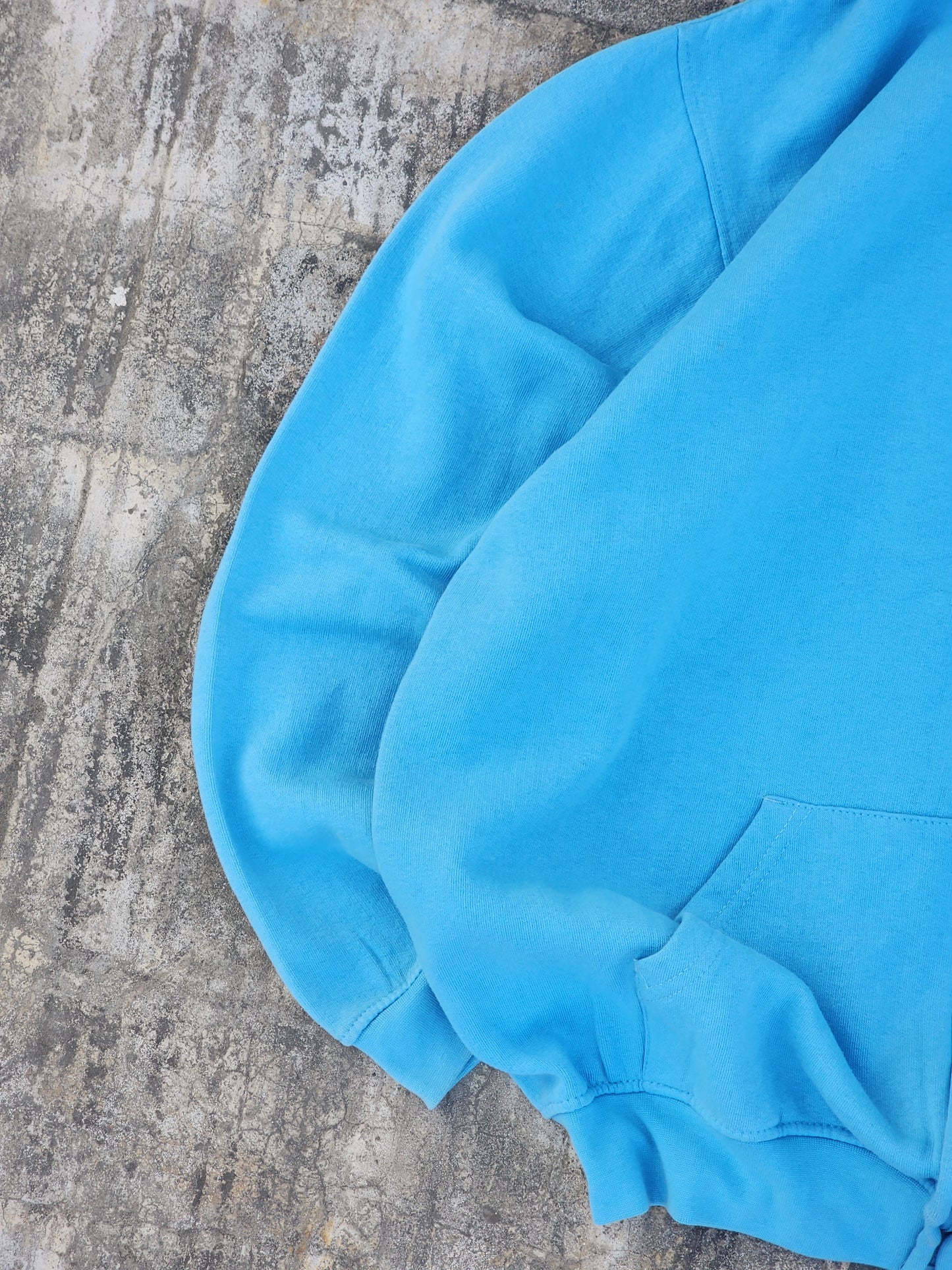 Vintage Uneek Classic Cyan Zipper Hoodie (L)