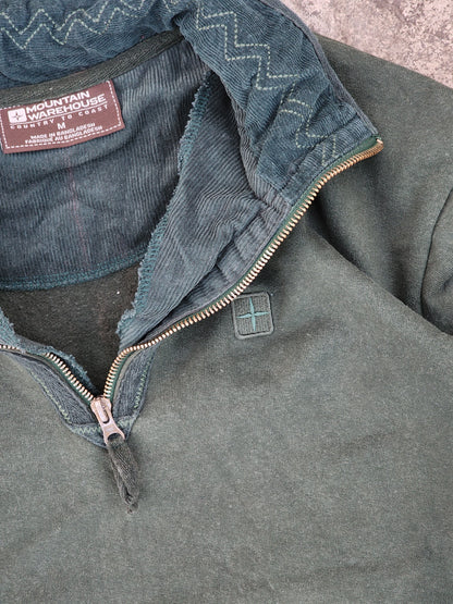 Vintage Mountain Warehouse Dark Green Cropped Quarter Zip (M)