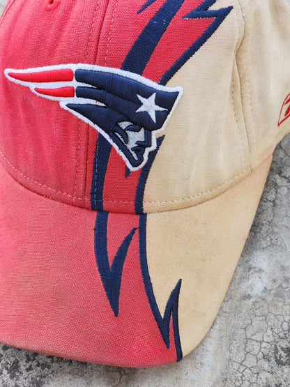 Vintage Rebook Maroon and Beige NFL Patriots Cap