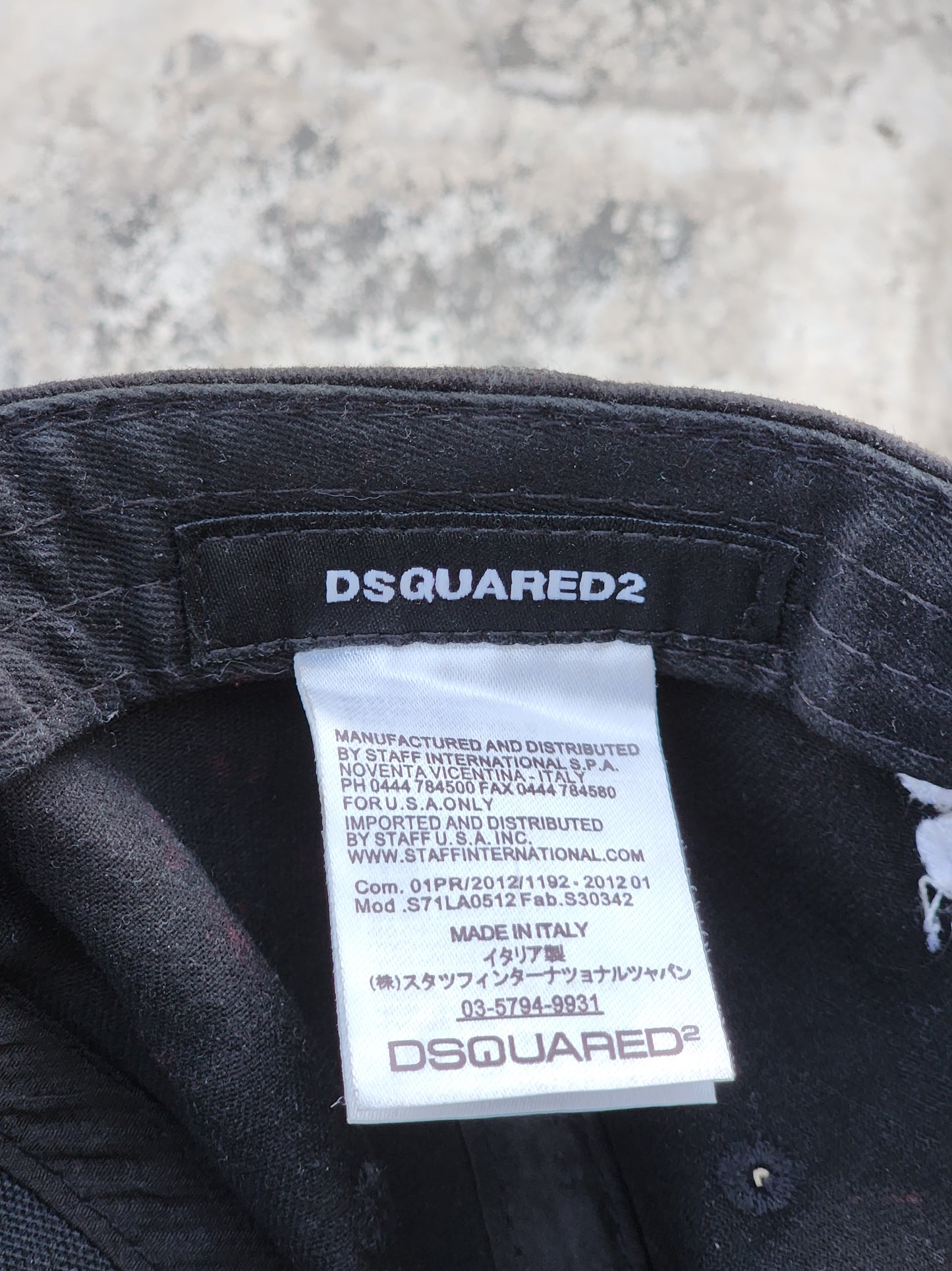 DSQUARED 2 Black Cap