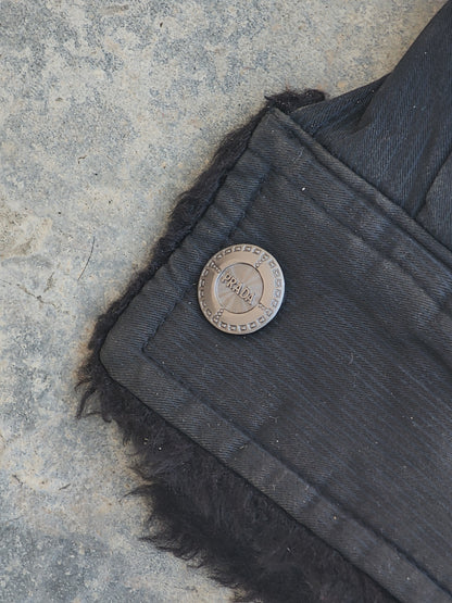 Vintage Prada Black Texturized Double Pocket Jacket (M/L)
