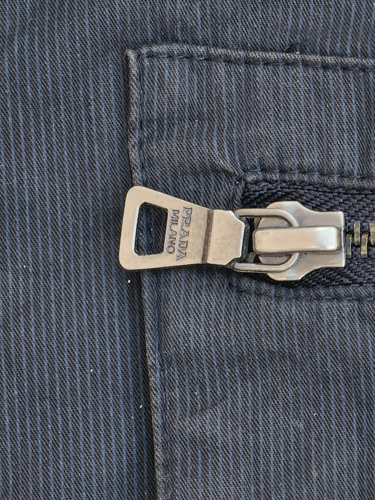 Vintage Prada Black Texturized Double Pocket Jacket (M/L)