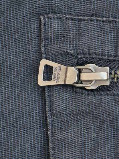 Vintage Prada Black Texturized Double Pocket Jacket (M/L)