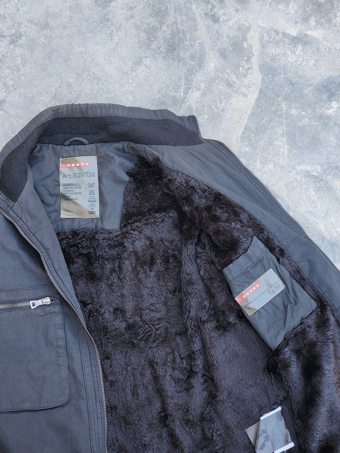 Vintage Prada Black Texturized Double Pocket Jacket (M/L)