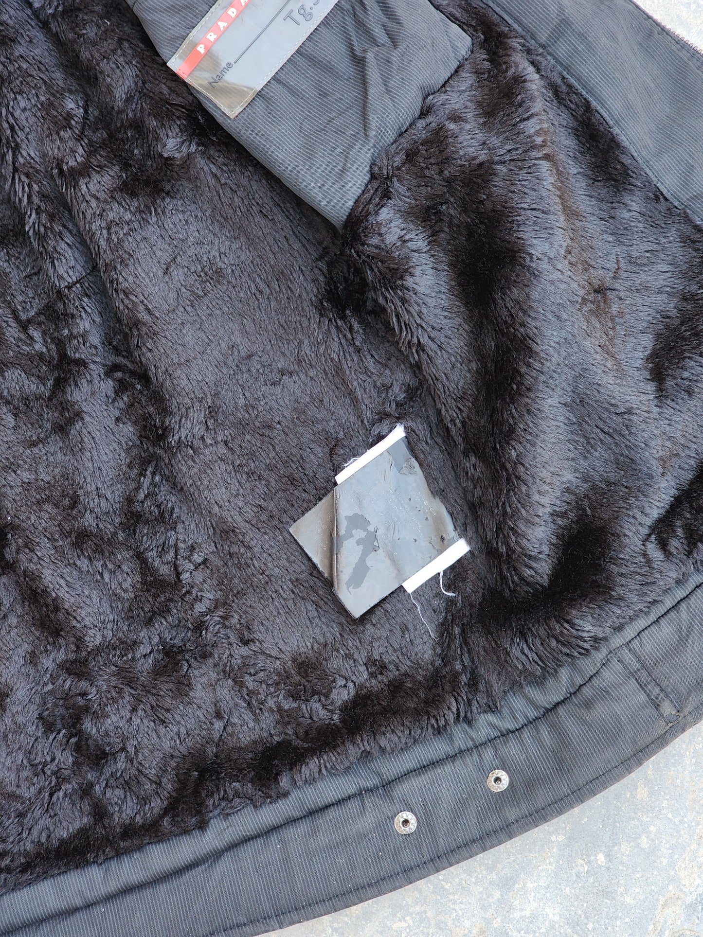 Vintage Prada Black Texturized Double Pocket Jacket (M/L)