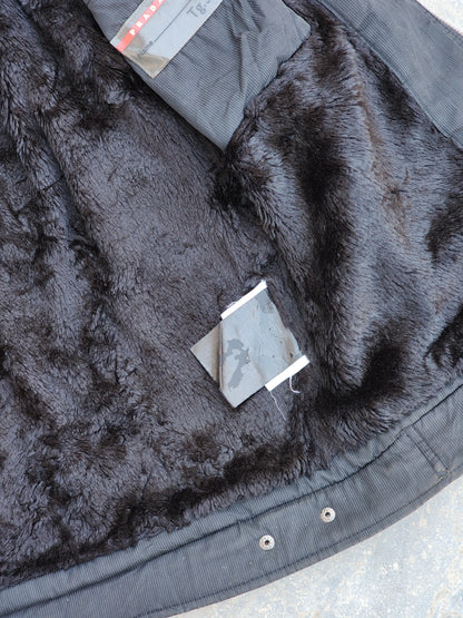 Vintage Prada Black Texturized Double Pocket Jacket (M/L)