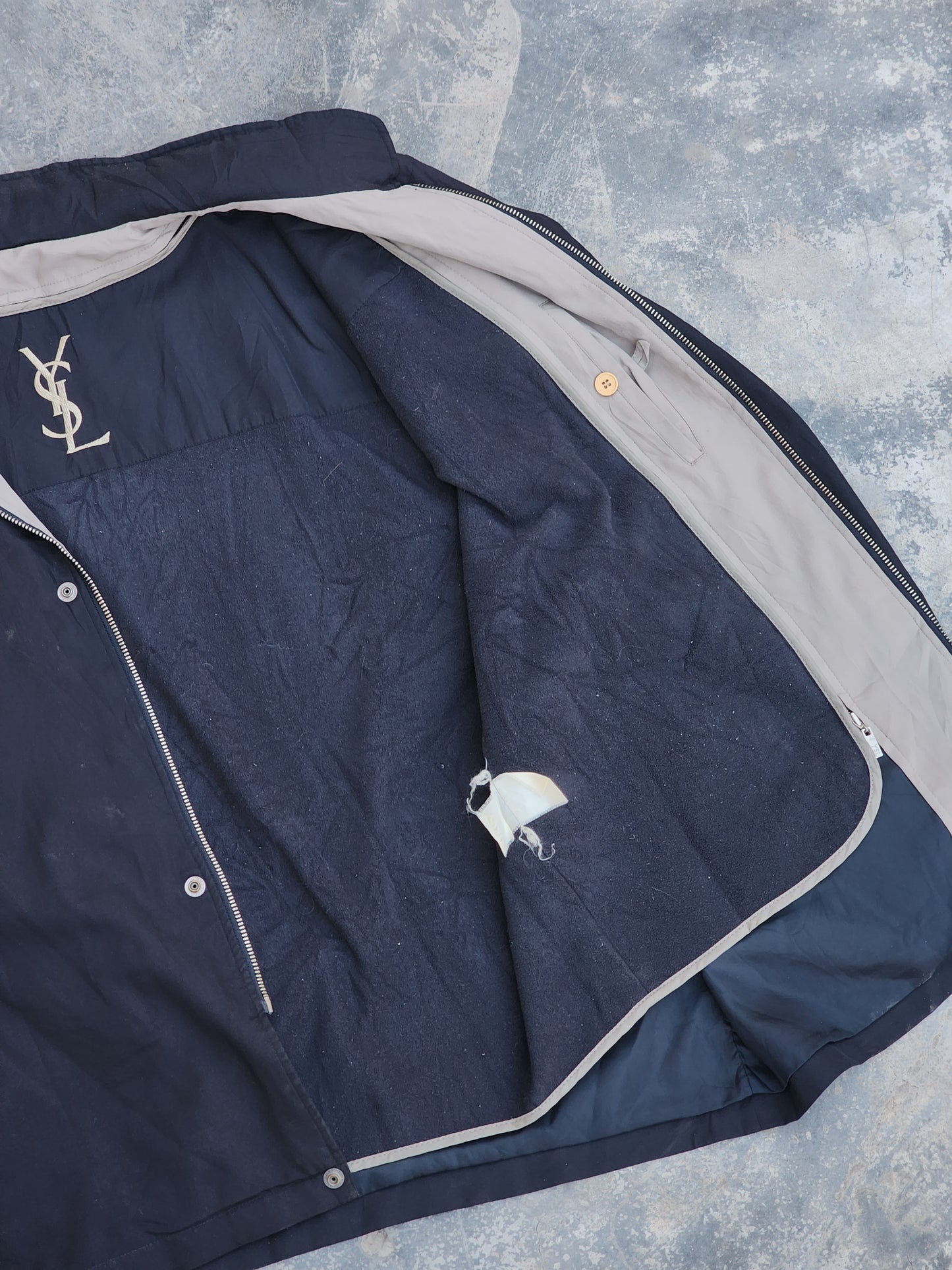 Vintage YSL Blue Jacket (L)