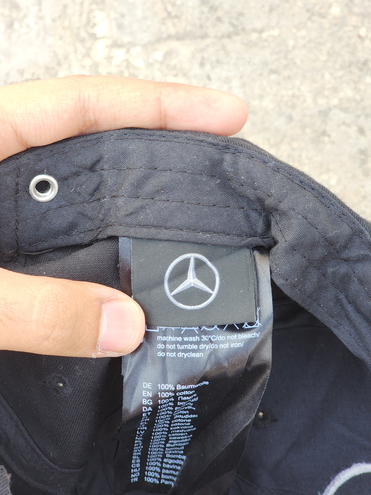 Official Mercedes-Benz Logo Black Cap