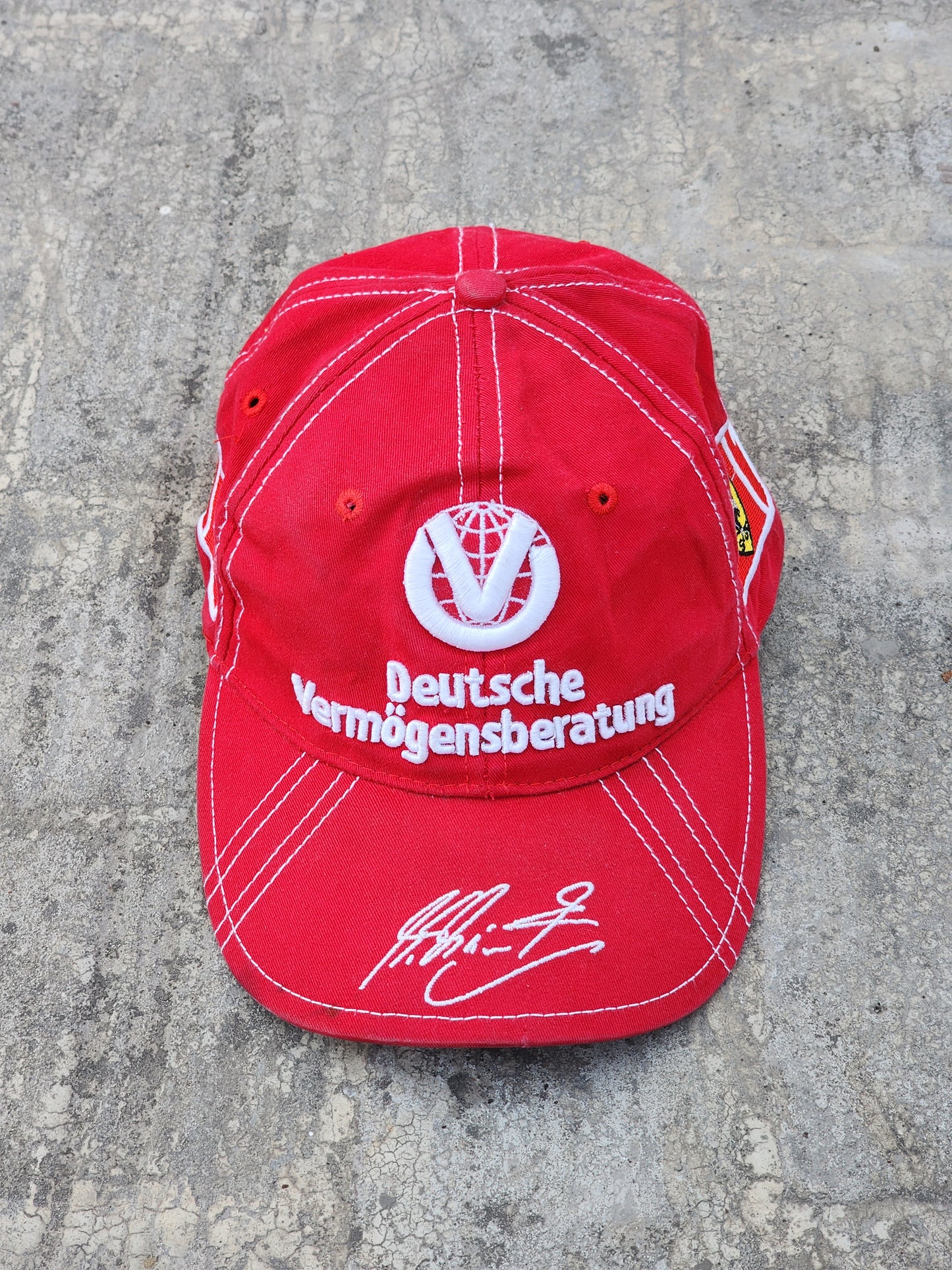 Vintage Ferrari F1 Official Michael Schumacher Signature Cap