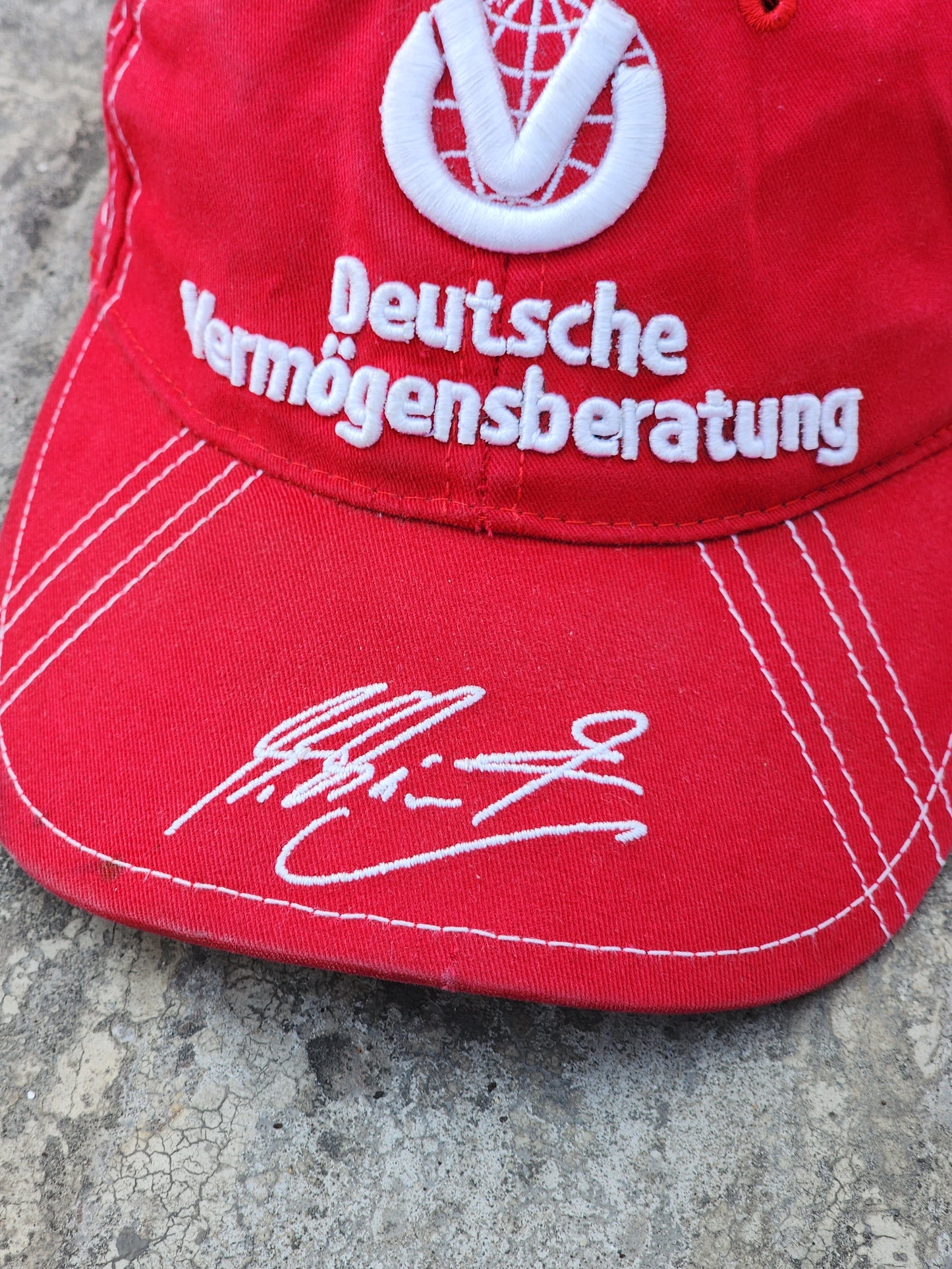 Vintage Ferrari F1 Official Michael Schumacher Signature Cap