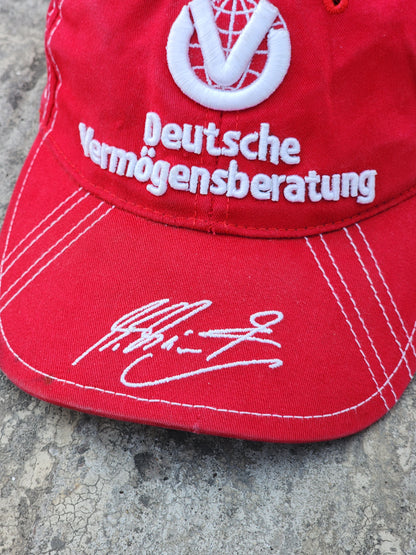 Vintage Ferrari F1 Official Michael Schumacher Signature Cap