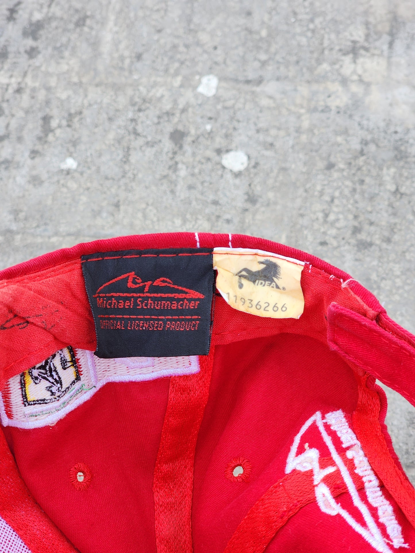Vintage Ferrari F1 Official Michael Schumacher Signature Cap