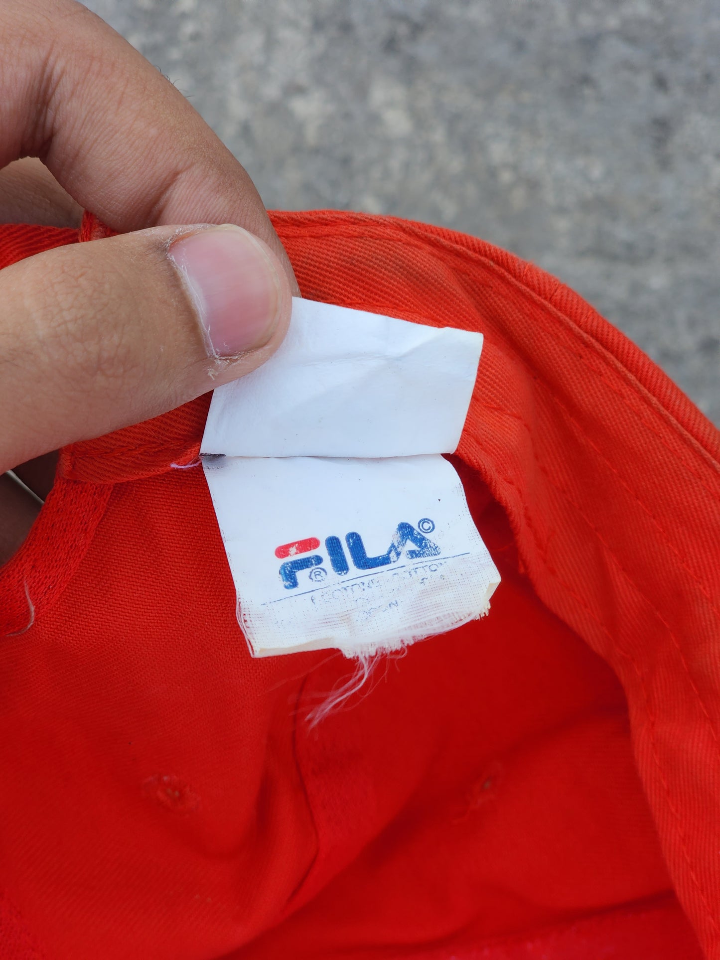 Vintage Official Ferrari X FILA Cap