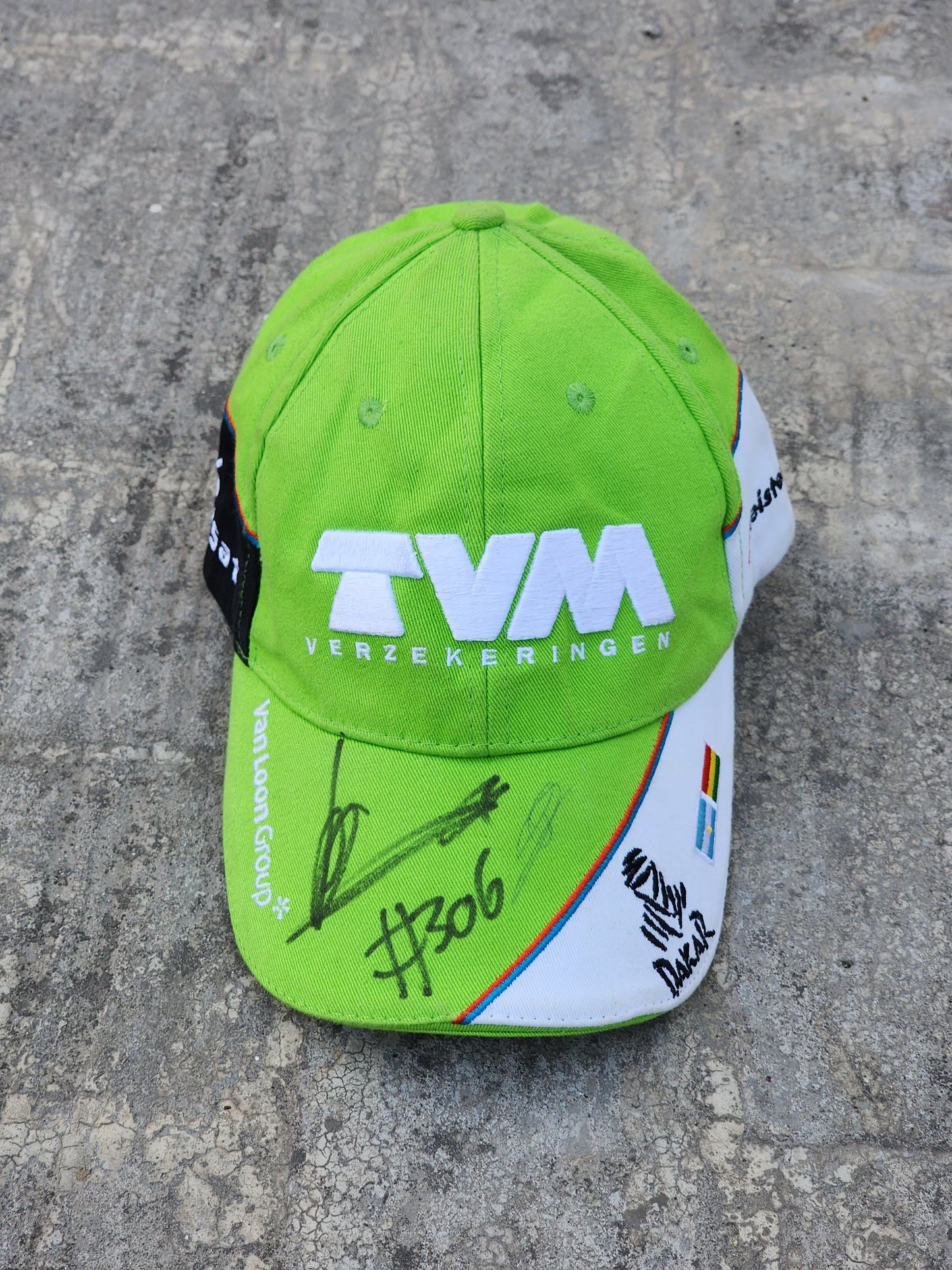 Erik Van Loon Signed 2016 Dakar Rally Cap