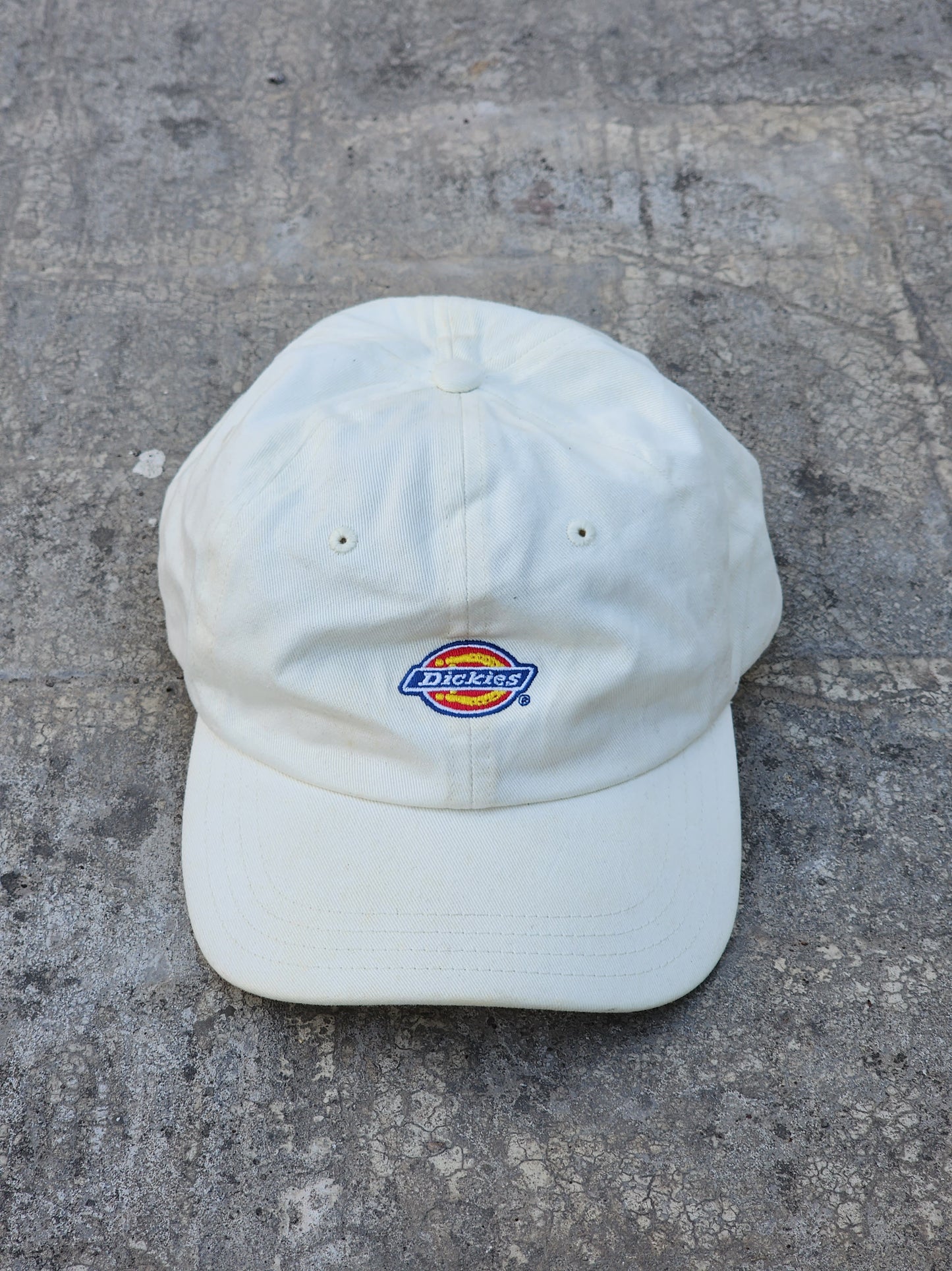 Vintage Dickies Off White Snapback Cap