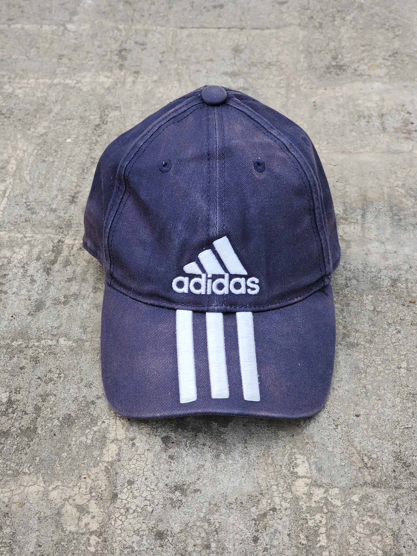 Vintage Adidas Faded Blue Three Stripes Cap